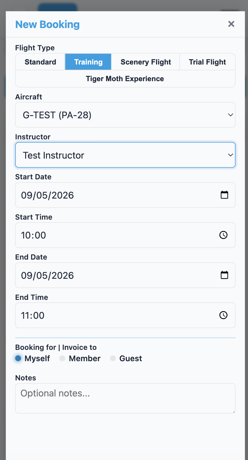 A FLOG Control Panel — mobile screenshot