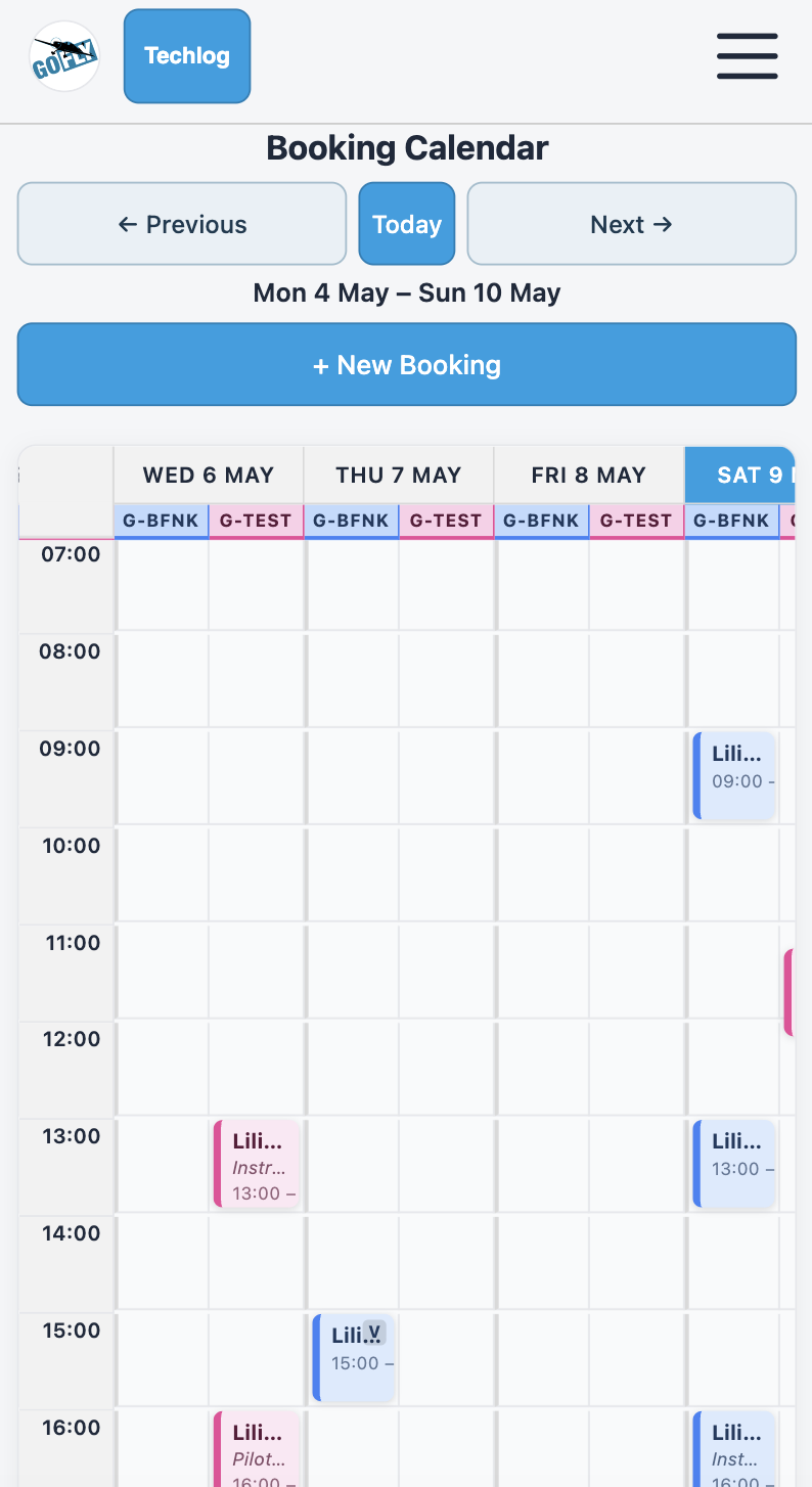 A FLOG Control Panel — mobile screenshot